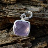 Riley Pink Pendant Jewelry - Elegant Silver Gemstone Pendant
